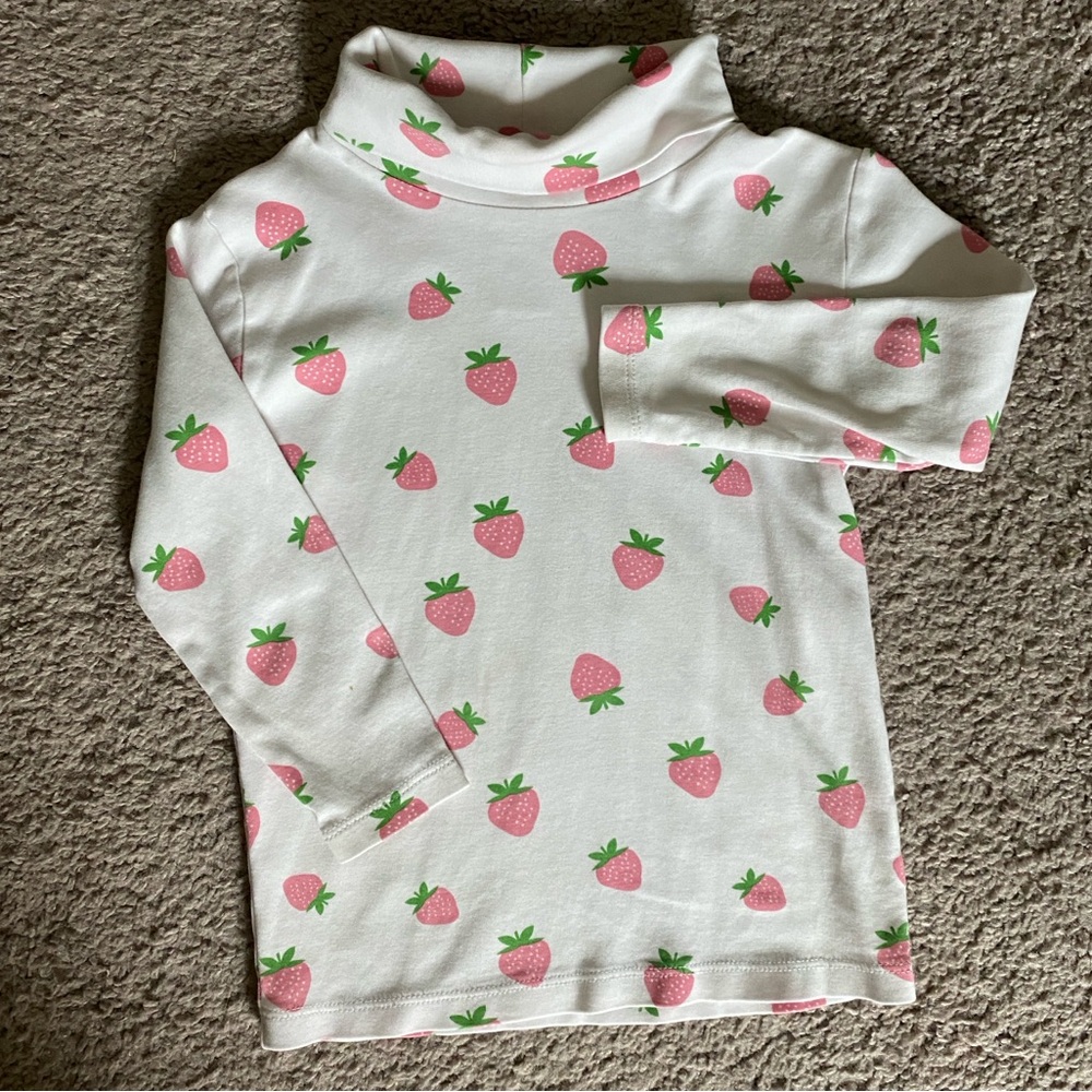 TBBC Strawberry Print Turtleneck Shirt